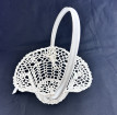 Stiffened Lace Flower Girl Basket