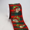 Jingle & Holly Golden Bells Wired Ribbon