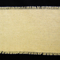 Linen Table Runner with Fringed Edge