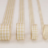 Champagne 3/8" Taffeta Gingham Check 25yd Spool