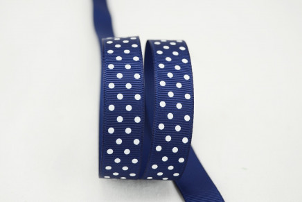 Grosgrain Swiss Dots Navy