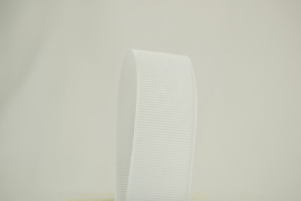 Solid Grosgrain Ribbon White