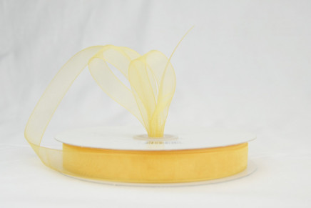 Plain Sheer Organza Gold