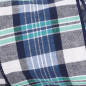 Canvas Plaid Blues Decor Wired Edge