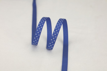 Grosgrain Swiss Dots Electric Blue