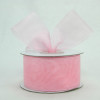 Light Pink 7/8" Plain Sheer Organza 25yd Spool