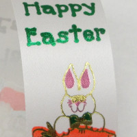 Happy Easter Colored Rabbit Print
