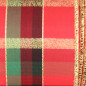 Wired Metallic Macbirn Plaid Ribbon