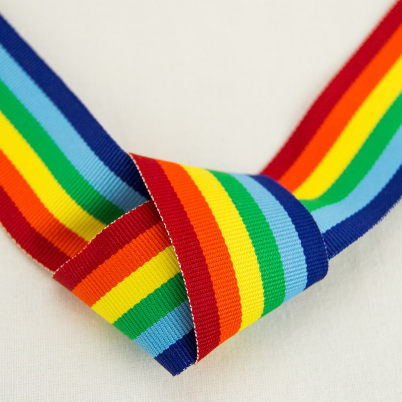 Rainbow Grosgrain Stripes