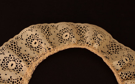Peach 2" 1yd Gathered Lace 397