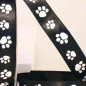 Single Faced Satin Paw Print