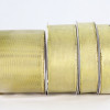 Gold 1-1/2" Wired Shimmering Metallic Sheer 25yd Spool