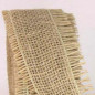Jute Burlap Ribbon with Frayed Edge