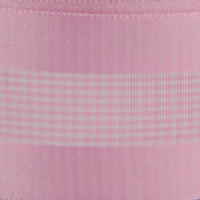 Center Striped Mini Check with Satin Edge
