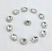 Oval Rhinestone Stud
