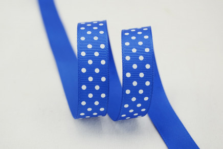 Grosgrain Swiss Dots Royal Blue