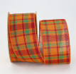 Wired Harvest Plaid Ribbon