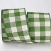 Moss 2-1/2" Wired Polyester Large Buffalo Check 10yd Spool