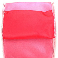 Wired Two Tone Iridescent Taffeta Ribbon