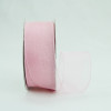 Light Pink 1-1/2" Wired Sheer Organza Ribbon 25yd Spool