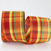 Autumn Plaid Taffeta Ribbon