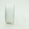 White 1-1/2" Wired Sheer Organza Ribbon 25yd Spool