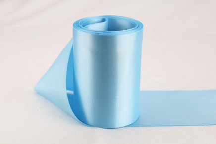 Double Faced Satin Columbia Blue