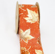 Wired  Metallic Leaf Ribbon