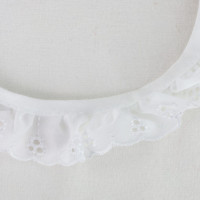 Eyelet Lace Trim Ruffled