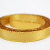 Gold with Gold Edge 3/8" 50yd Spool Double Faced Satin with Metallic Edge