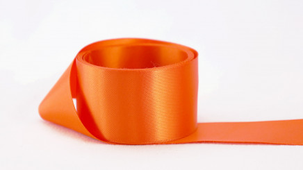 Double Faced Satin Torrid Orange
