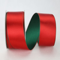 Wired Reversible Satin  Ribbon