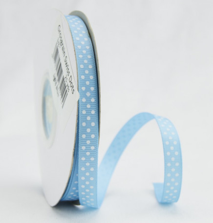 Grosgrain Swiss Dots Light Blue